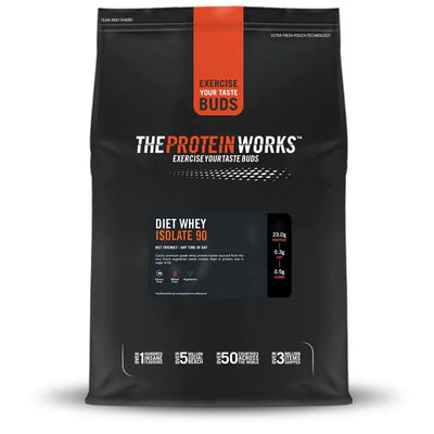The Protein Works Diet Whey Isolate 90(Con) 1kg Choclate Silk - Muscle & Strength India - India's Leading Genuine Supplement Retailer