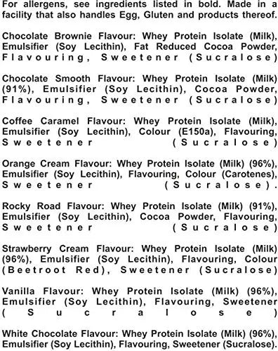 My Protein Impact Whey Isolate - 2.5kg Chocolate Smooth - Muscle & Strength India - India's Leading Genuine Supplement Retailer