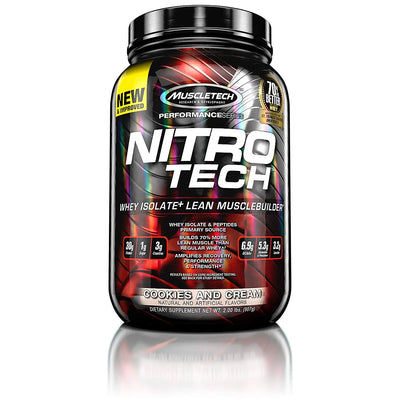 MUSCLETECH NITROTECH PERF SERIES 2 LB COOKIES & CRE - Muscle & Strength India - India's Leading Genuine Supplement Retailer