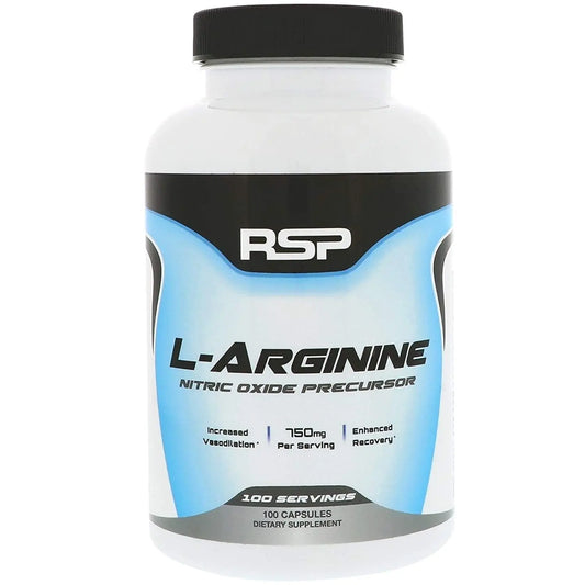 RSP L-ARGININE 100 CAPS - Muscle & Strength India - India's Leading Genuine Supplement Retailer