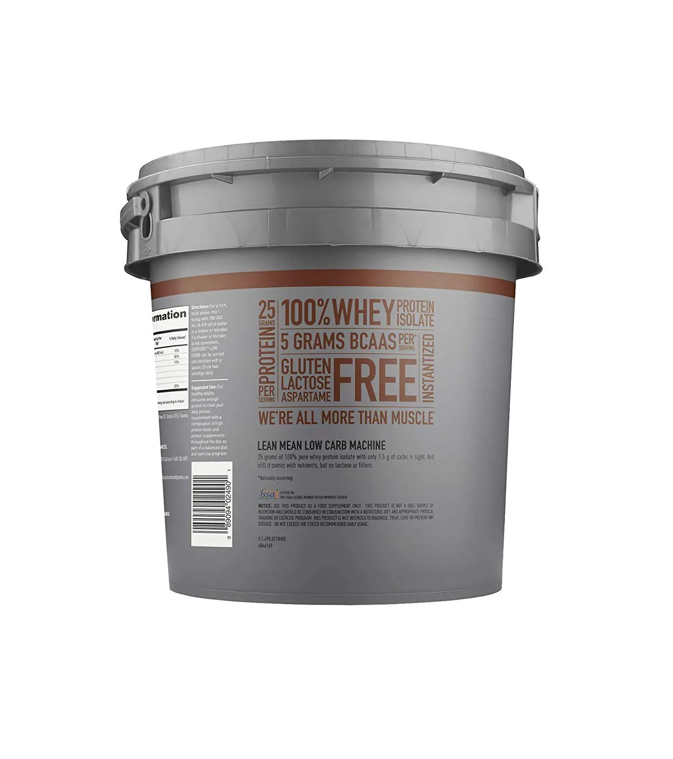 Isopure Low Carb 7.5 Lbs Dutch Chocolate - Muscle & Strength India - India's Leading Genuine Supplement Retailer 