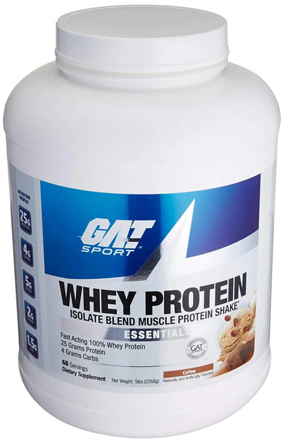 Gat Sport Whey Protein 5 Lbs Coffee 68 Servings - Muscle & Strength India - India's Leading Genuine Supplement Retailer
