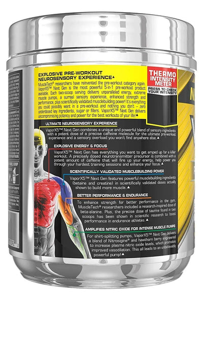 Muscletech Vapor X5 Rasberry Lemonade 30 Servings - Muscle & Strength India - India's Leading Genuine Supplement Retailer