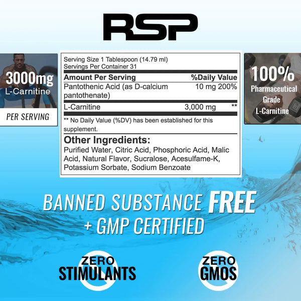 RSP L- CARNITINE LIQUID 3000 MG PEACH MANGO | India's Leading Genuine ...