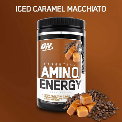 ON Essentials Amino Energy 30 Servings  ICED CARAMEL MACCHIATO F - Muscle & Strength India - India's Leading Genuine Supplement Retailer