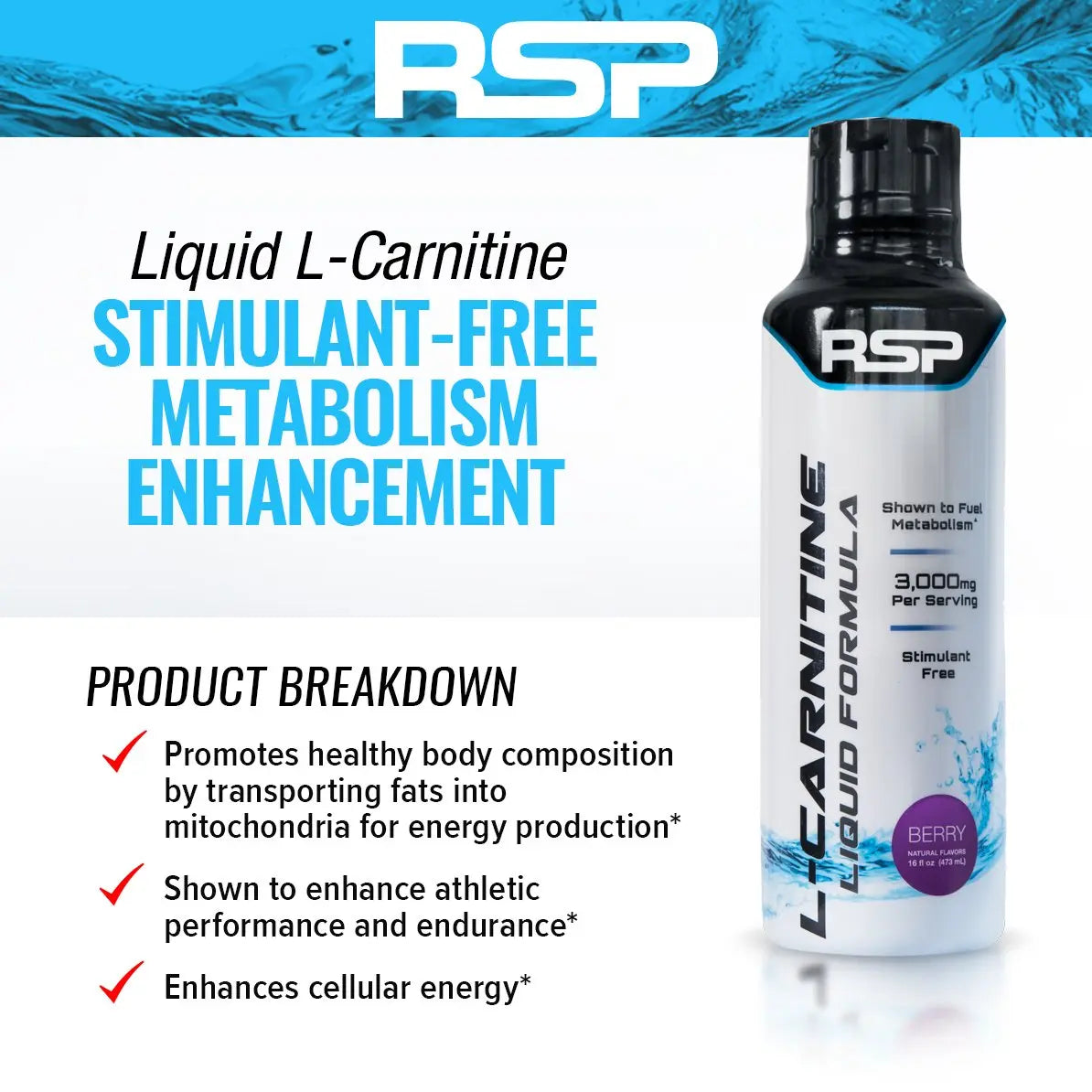 RSP L- CARNITINE LIQUID 3000 MG BERRY - India's Leading Genuine India's Leading Genuine Supplement Retailer RSP L- CARNITINE LIQUID 3000 MG BERRY - India's Leading Genuine India's Leading Genuine Supplement Retailer