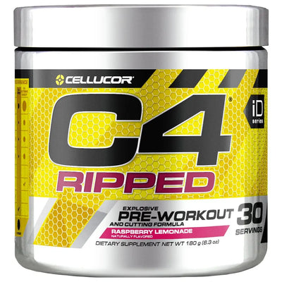 CELLUCOR C4 RIPPED 30 SERVINGS RASPBERRY LEMONADE - Muscle & Strength India - India's Leading Genuine Supplement Retailer