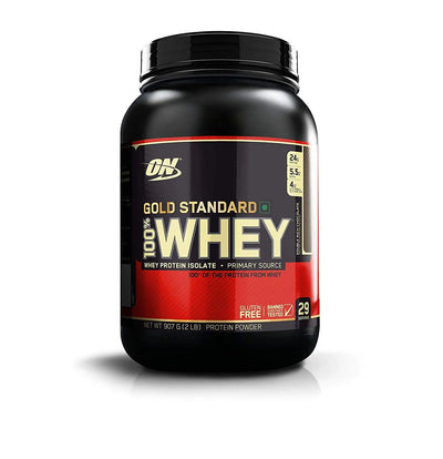 ON GOLD STD. 100% WHEY 2 LBS Double rich chocolate - Muscle & Strength India - India's Leading Genuine Supplement Retailer