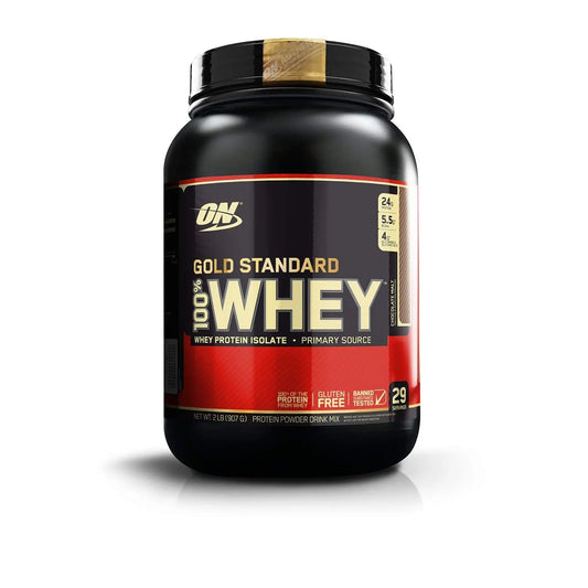 Optimum Nutrition (ON) 100% Whey Gold Standard - 2 Lbs CHOCOLATE - Muscle & Strength India - India's Leading Genuine Supplement Retailer 