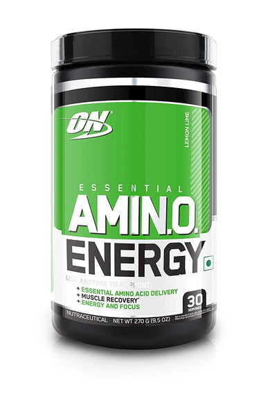 ON ESSENTIALS AMINO ENERGY 30 SERVING LEMON LIME - Muscle & Strength India - India's Leading Genuine Supplement Retailer