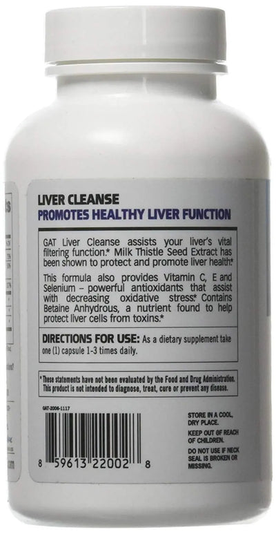 GAT SPORT LIVER CLEANSE 60 CAPS - Muscle & Strength India - India's Leading Genuine Supplement Retailer