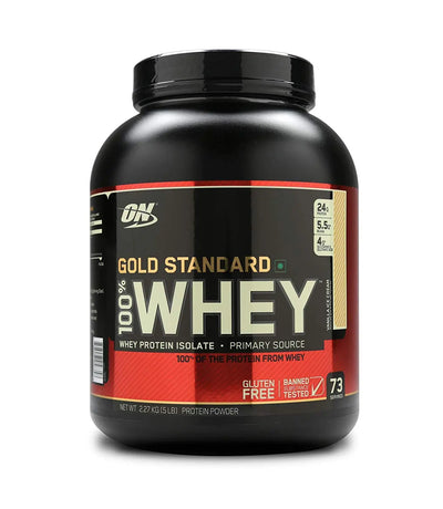 ON GOLD STANDARD 100% WHEY VANILLA ICE CREAM 5 LBS - Muscle & Strength India - India's Leading Genuine Supplement Retailer