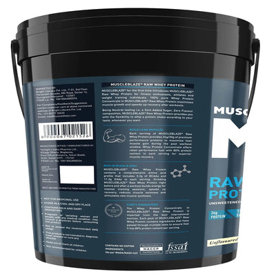 MB RAW WHEY PROTEIN 80% 4KG - Muscle & Strength India - India's Leading Genuine Supplement Retailer