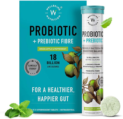Wellbeing Nutrition Daily Probiotic + Prebiotic Fiber - India's Leading Genuine Supplement Retailer