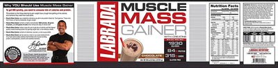 LABRADA MUSCLE MASS GAINER 6 LBS CHOCOLATE - Muscle & Strength India - India's Leading Genuine Supplement Retailer