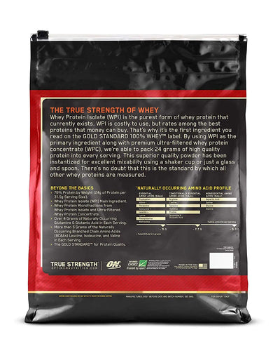 ON 100% Whey Gold Standard - 10 lbs (Rocky Road) - Muscle & Strength India - India's Leading Genuine Supplement Retailer