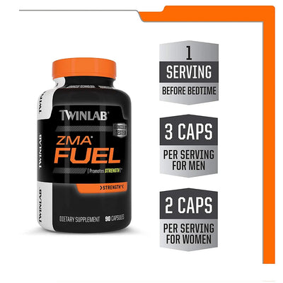 TWINLAB ZMA FUEL 90 CAPS - Muscle & Strength India - India's Leading Genuine Supplement Retailer