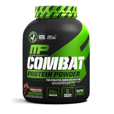 MUSCLE PHARM COMBAT PROTEIN POWDER 4 LBS CHOCOLATE MILK - Muscle & Strength India - India's Leading Genuine Supplement Retailer
