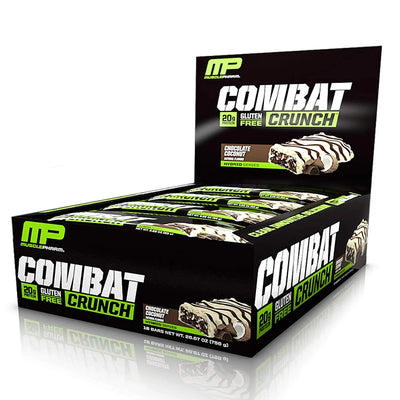 MP COMBAT CRUNCH BAR 20G CHOCOLATE COCONUT - Muscle & Strength India - India's Leading Genuine Supplement Retailer