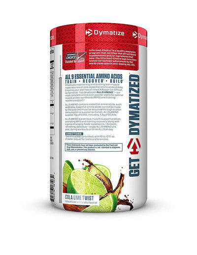 Dymatize All 9 Amino 30 Servings Cola Lime Twist - Muscle & Strength India - India's Leading Genuine Supplement Retailer