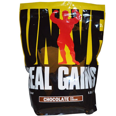UNIVERSAL REAL GAIN 6.85 LB CHOCOLATE ICECREAM - Muscle & Strength India - India's Leading Genuine Supplement Retailer