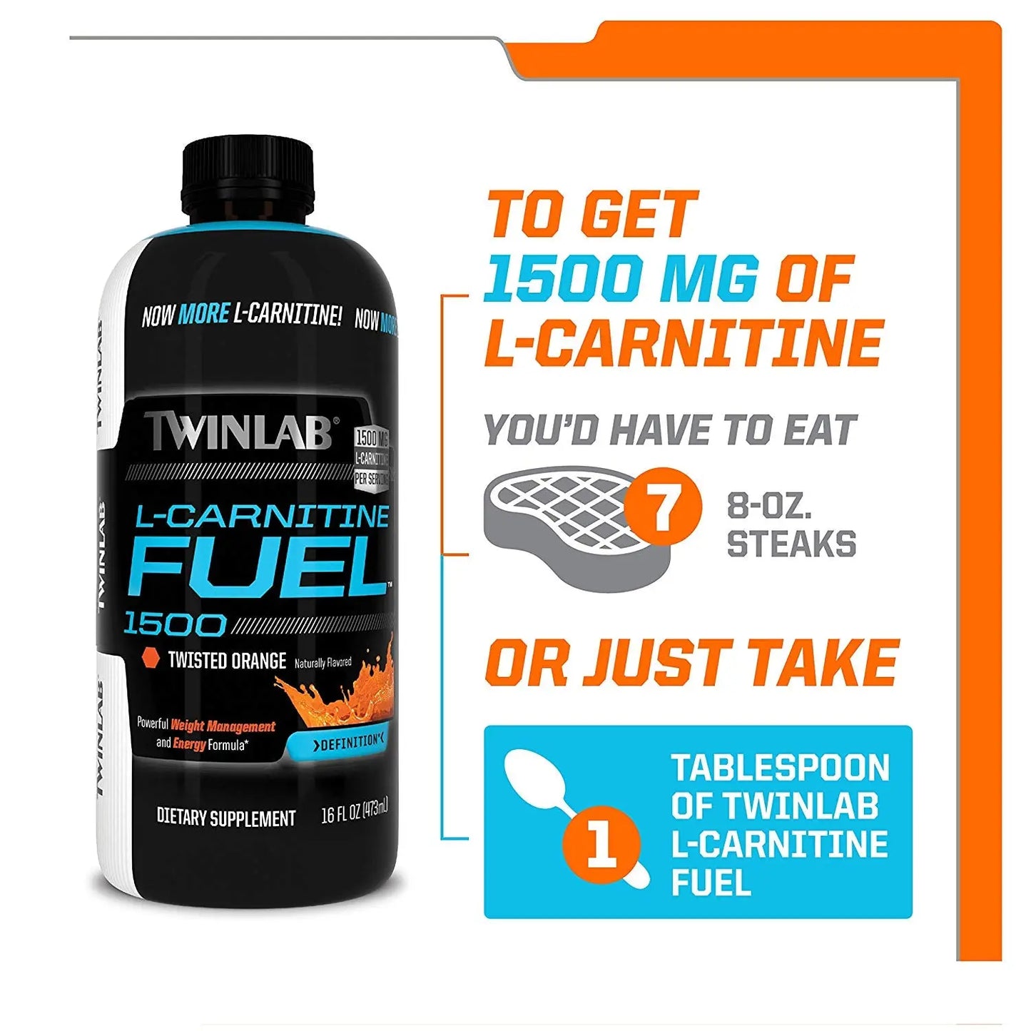 Twinlab L- Carnitine Fuel Wisted Orange - India's Leading Genuine India's Leading Genuine Supplement Retailer Twinlab L- Carnitine Fuel Wisted Orange - India's Leading Genuine India's Leading Genuine Supplement Retailer