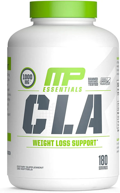 Muscle Pharm Essentials CLA Softgels, 1000mg CLA Blend, 180