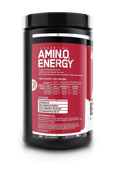 ON AMINO ENERGY FRUIT FUSION 270 GMS - Muscle & Strength India - India's Leading Genuine Supplement Retailer