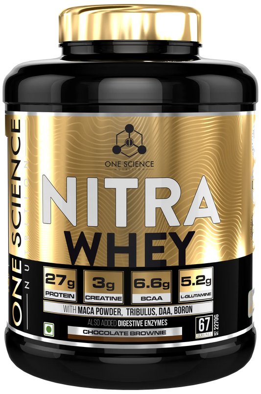 One Science Nitra Whey Choc Hazelnut 5 lbs - India's Leading Genuine Supplement Retailer