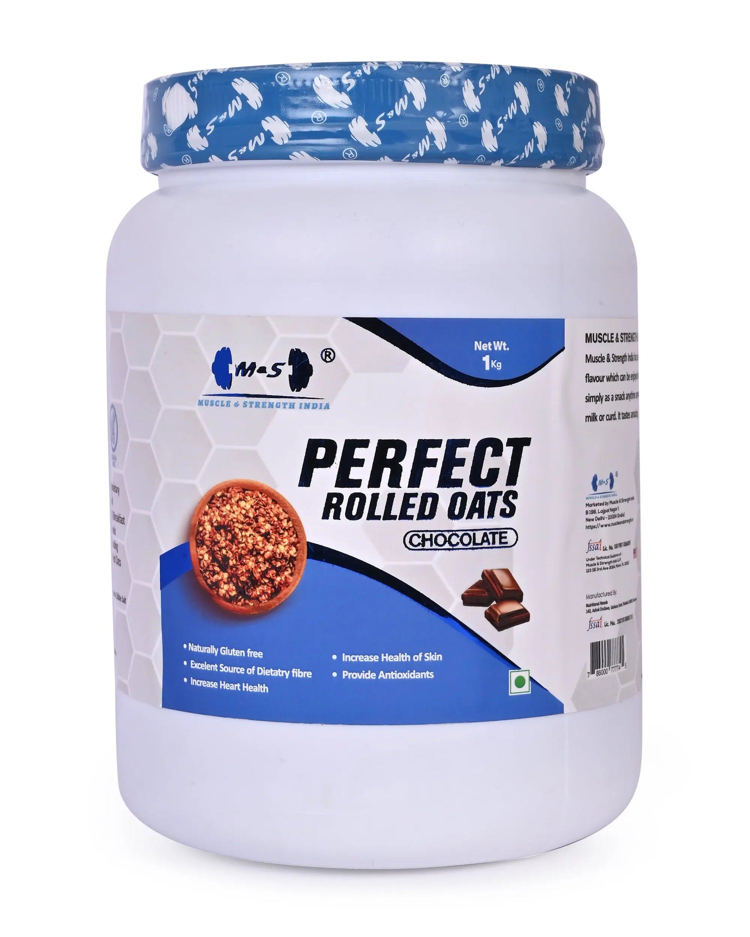 MUSCLE & STRENGTH INDIA PERFECT ROLLED OATS 1 KG - India's Leading Genuine Supplement Retailer