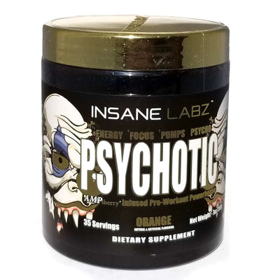 INSANE LABZ PSYCHOTIC GOLD 35 SERVINGS ORANGE - Muscle & Strength India - India's Leading Genuine Supplement Retailer